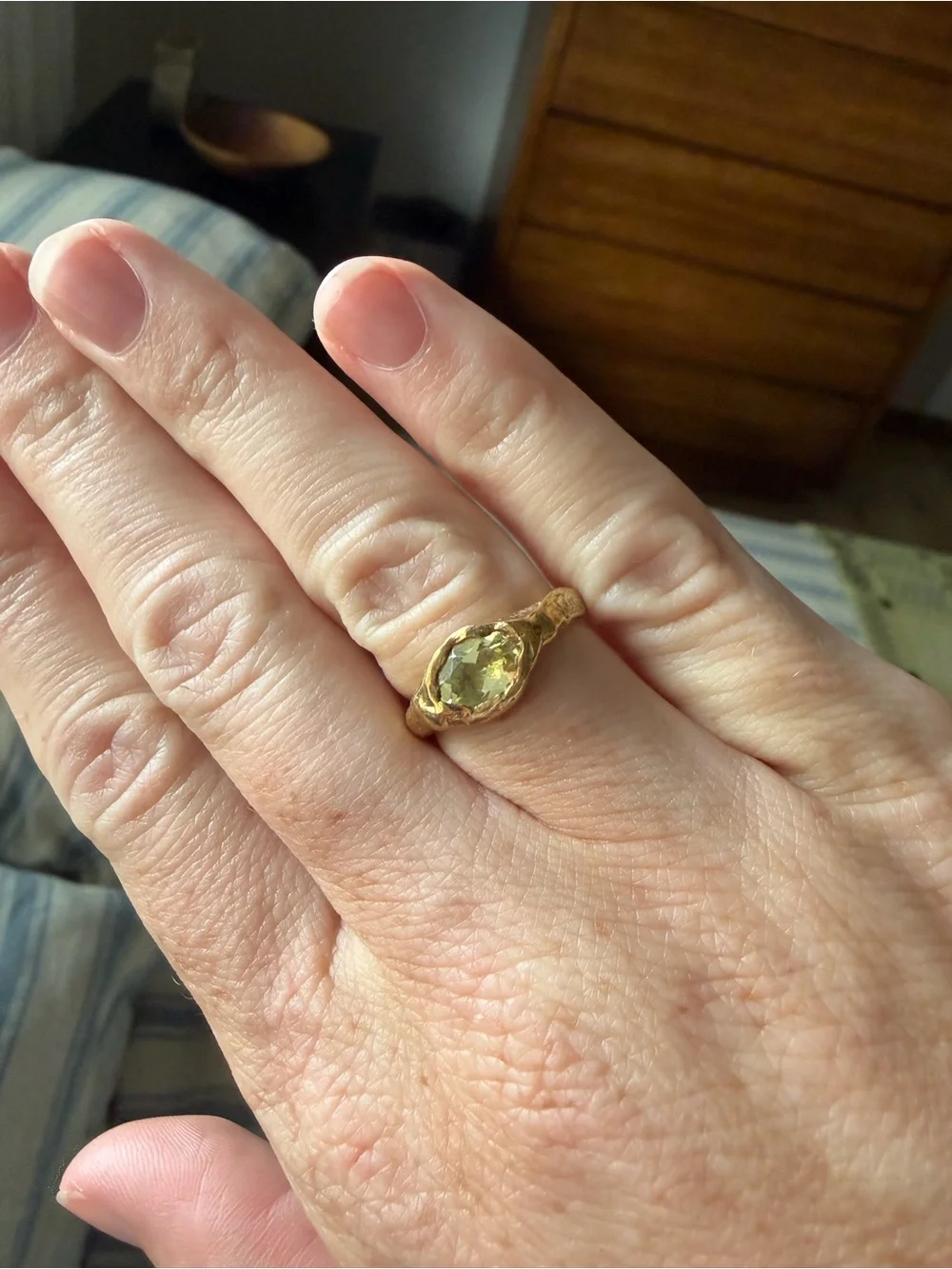 Simuero Faro Es Vedrà Gold Plated Ring